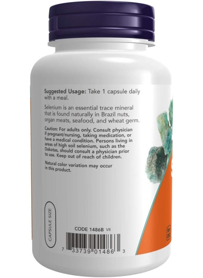 Now Foods Selenium 200 mcg VCaps, 180 Count (Pack of 2) - Image 3